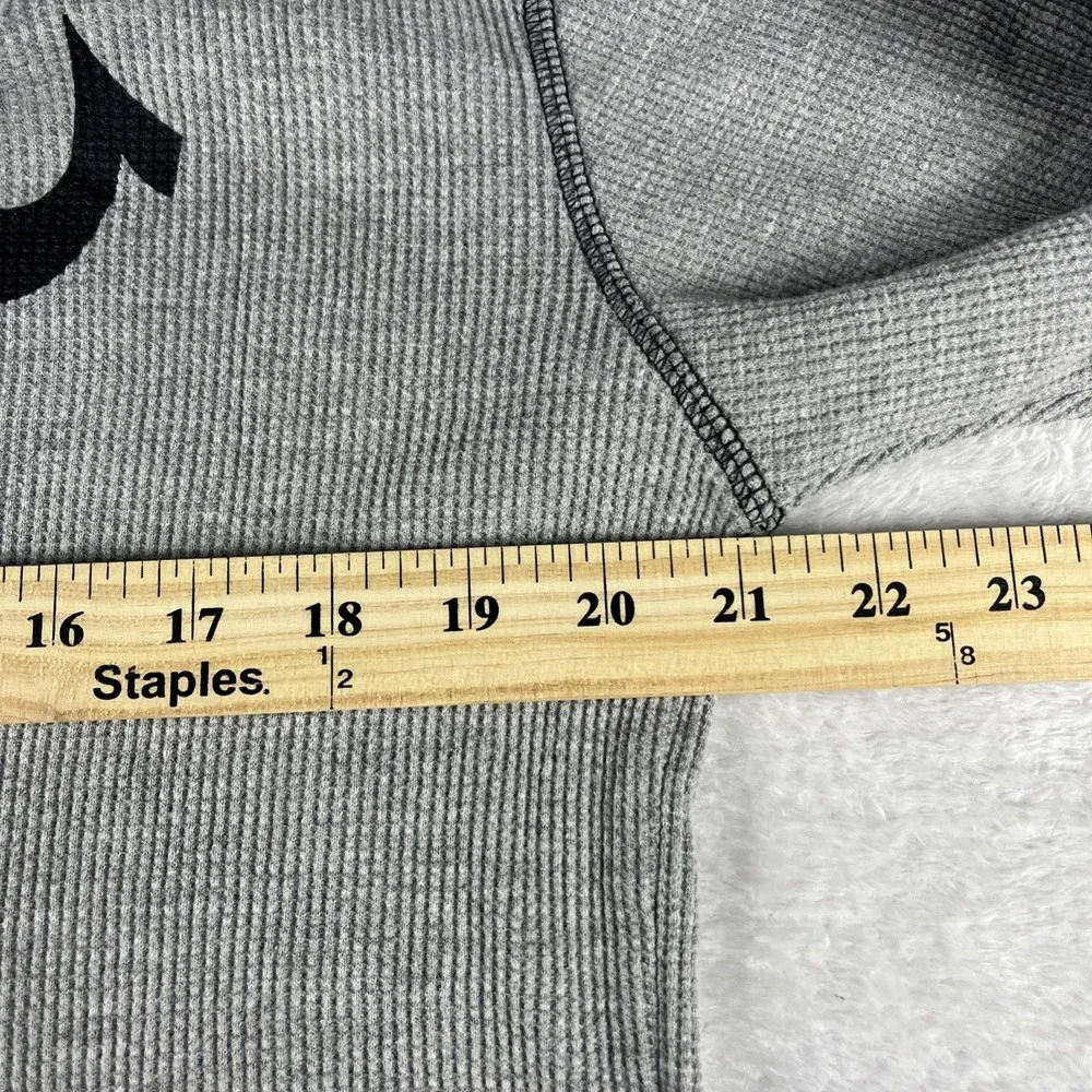 True Religion Hoodie Men's‎ Medium Gray Full Zip Sweatshirt